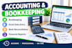 do professional bookkeeping, and financial data entry