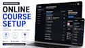 create and setup online course, skool community and lms