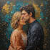 paint a real oil painting on canvas