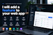 add a feature to your web app