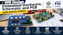 design embedded hardware schematic and pcb with esp32 stm32