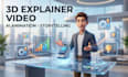 create 3d animated explainer video, ai animation and cartoon video
