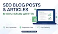 write human written SEO optimized blog posts and articles
