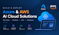 build azuru aws ai web app, cloud app, open ai chatbot, api and data solution