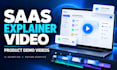 create saas explainer video, demo video for saas product