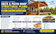 design deck framing plans and patio roof structural drawings