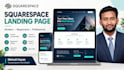 design a professional squarespace landing page
