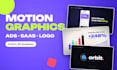 create motion graphics ads and saas app promo videos