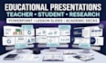 create educational teacher student research powerpoint presentations slides