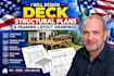 design deck structural plans and framing layout drawings