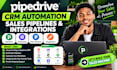 setup pipedrive CRM automation, sales pipelines and integrations