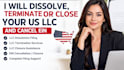 dissolve, terminate or close your US llc and cancel ein