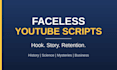 write a faceless youtube script with a strong hook