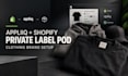 setup apliiq private label clothing brand shopify pod store integration