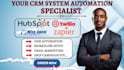 setup wise agent twilio ringcentral zapier integration hubspot crm automation va