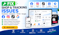 fix facebook instagram tiktok shop google merchant conversion tracking migration