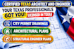 do city permit drawings as texas architect drawings and structural engineer plan