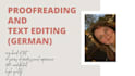 proofread and edit any german text