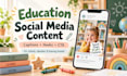 write kindergarten and school social media posts