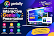 create an interactive genially presentation with animations