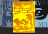 design a bold and loud poster in an experimental design
