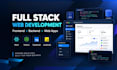 full stack web development, frontend and backend development