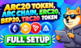 create bitcoin arc20 token, atomicals, arc chain token, erc20 token, bep20 token