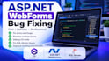 fix asp net webforms csharp and sql server bugs