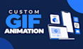 create a professional custom GIF animation