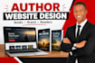 design a professional author website for writers and authors