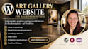 design a professional art gallery website for galleries and artists