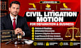 licensed florida texas califonia civil litigation motion for defamation business