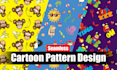 design a cute cartoon seamless pattern