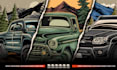 create unique custom car illustration for t shirt design