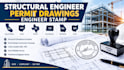 structural engineer permit drawings engineer stamp ca, ohio, tx, co, ga, ohio