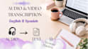 be your professional spanish audio or video transcriber