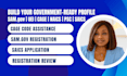 do samgov registration, uei, cage code, naics, pcs code and saics application