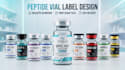 do peptide vial label design and supplement label design