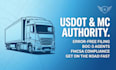 set up usdot number, mc authority, boc3 filing, and fmcsa compliance