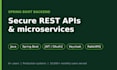 build a secure spring boot rest API or microservices