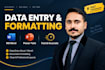 do data entry and formatting in ms word and powerpoint