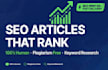 write SEO blog and posts that rank on google first page