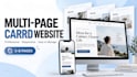 design a responsive multi page website in carrd