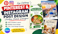 design editable canva instagram posts and pinterest pins