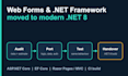migrate your asp net web forms app to newer net