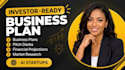 write an investor ready business plan and financial model for funding