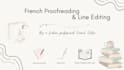 line edit, proofread and polish your french book