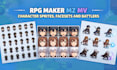 create rpg maker mz mv character sprites, facesets and battlers