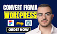 convert figma to wordpress business website with responsive pixel perfect design