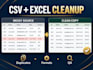 clean and deduplicate excel or CSV data with QA proof